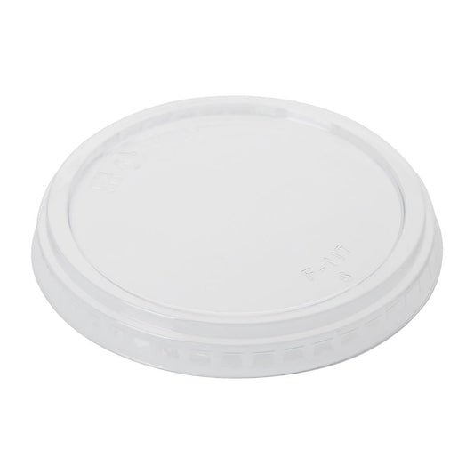 Fiesta Recyclable rPET Flat Lids for Deli Cups 225/340/455ml (300 Pack) (8(H)x119(Ø)mm | Pack quantity: 300) • PAS-HU069