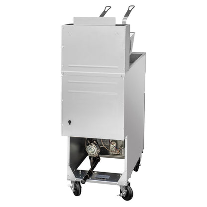Apuro Twin Basket Single Tank Gas Fryer • PAS-P_JB834-A