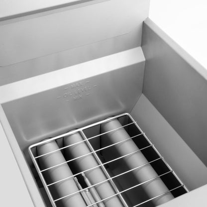Apuro Twin Basket Single Tank Gas Fryer • PAS-P_JB834-A