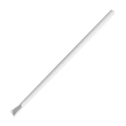 Fiesta Compostable Paper Spoon Straw White 210x8mm (250 Pack) (210(L)x8(Ø)mm | Pack Quantity: 250) • PAS-HU367