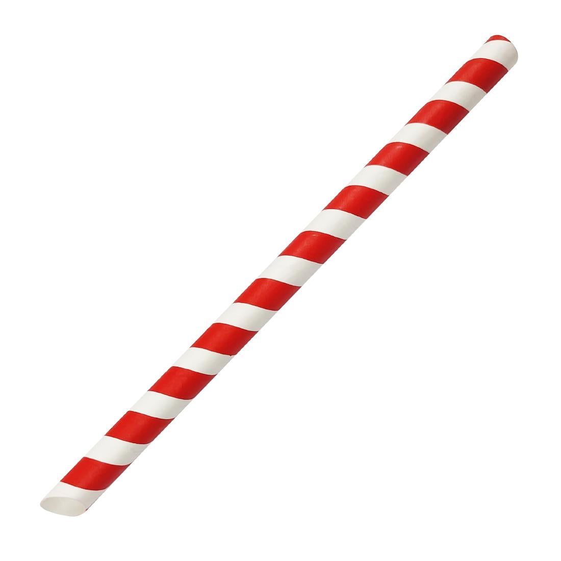 Fiesta Compostable Bubble Tea Straw Red & White 12x210mm (150 Pack) (210(L)x12(Ø)mm | Pack Quantity: 150) • PAS-HU368