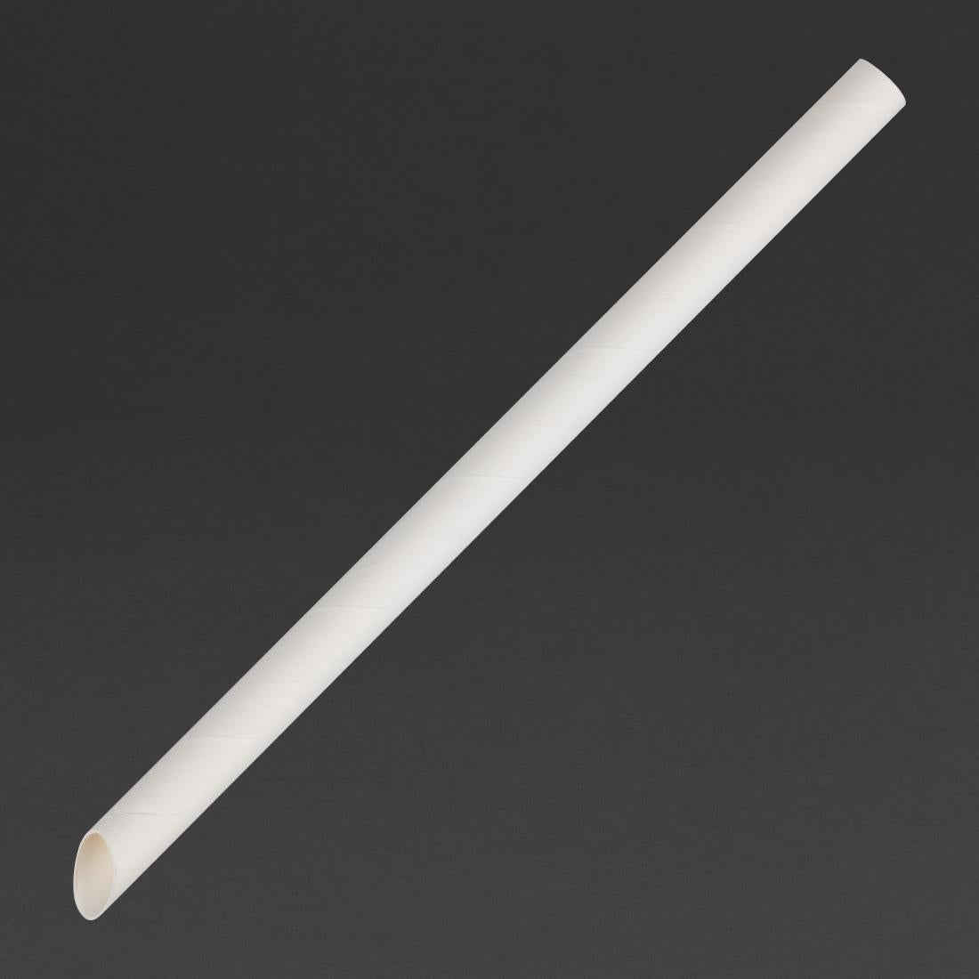 Fiesta Compostable Bubble Tea Straw White 12x210mm (150 Pack) (210(L)x12(Ø)mm | Pack Quantity: 150) • PAS-HU369
