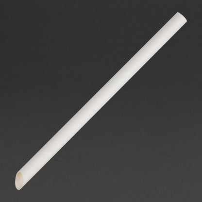 Fiesta Compostable Bubble Tea Straw White 12x210mm (150 Pack) (210(L)x12(Ø)mm | Pack Quantity: 150) • PAS-HU369
