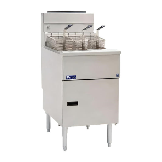 Pitco High Production 3 Basket LPG Gas Single Economy Fryer 36Ltr • PAS-HU533-P