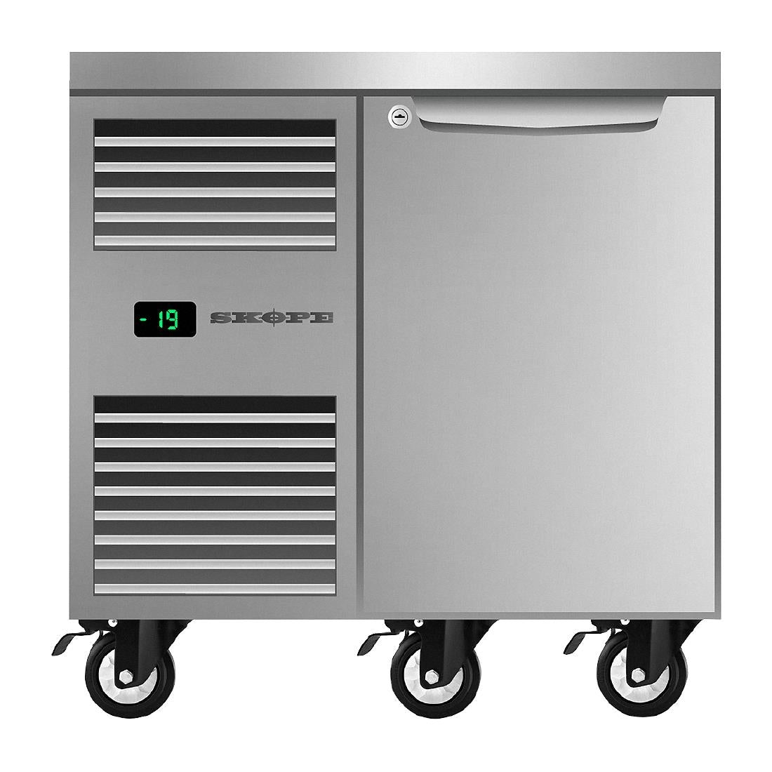 SKOPE ProSpec One Solid Door Underbench GN 1/1 Left Hand Freezer • PAS-HU560