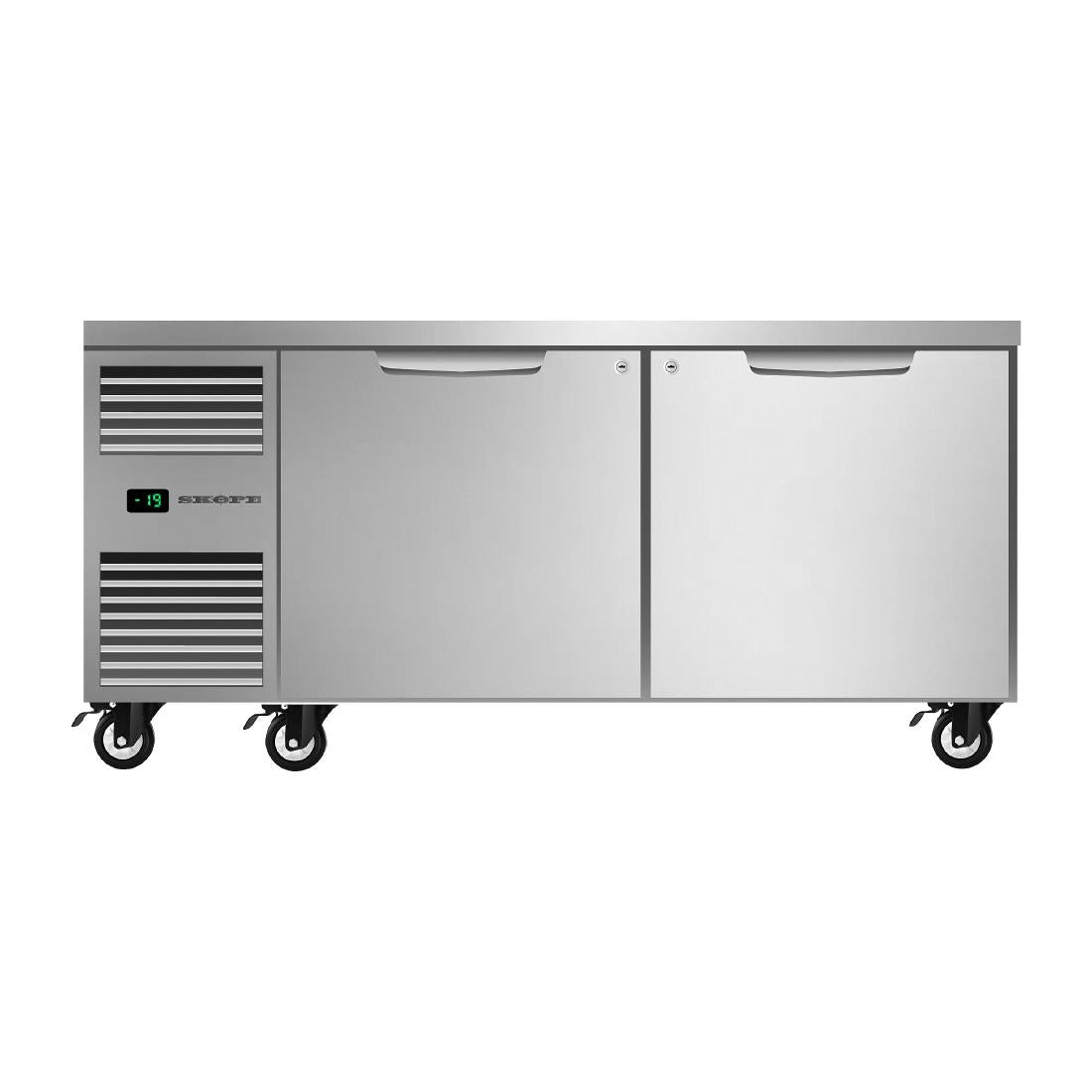 SKOPE ProSpec Two Solid Door Underbench GN 2/1 Left Hand Frieezer • PAS-HU566