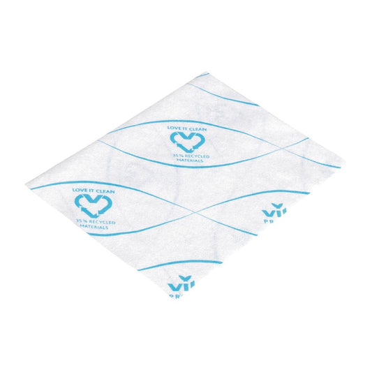 Vileda r-MicronSolo Cleaning Cloth - Blue (100 Pack) (Colour: Blue | Pack of 100) • PAS-HU578