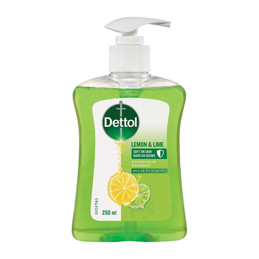 Dettol Antibacterial Liquid Hand Wash Lemon and Lime Pump 250ml • PAS-HU733