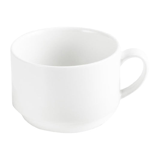 Tablekraft Core Noodle/Soup Bowl White 150x75mm (6 Pack) (Dimensions: 150x75mm. Material: Porcelain. Pack Quantity: 6) • PAS-HU928