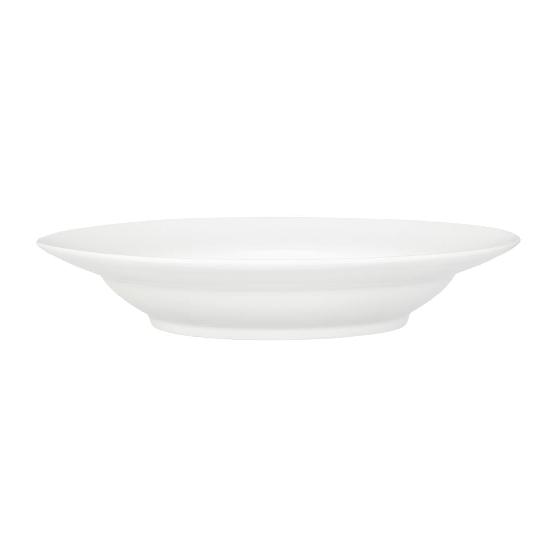 Tablekraft Core Pasta/Soup Bowl Deep Rim Shape White 225x45mm (6 Pack) (Dimensions: 225x45mm. Material: Porcelain. Pack Quantity: 6) • PAS-HU930