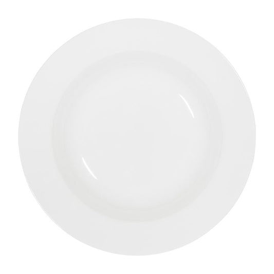 Tablekraft Core Pasta/Soup Bowl Deep Rim Shape White 270x52mm (3 Pack) (Dimensions: 270x52mm. Material: Porcelain. Pack Quantity: 3) • PAS-HU932