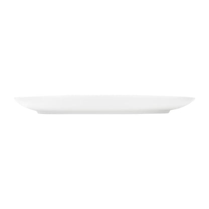 Tablekraft Core Platter Oval Coupe Shape White 300x215x30mm (2 Pack) (Dimension: 300x215x30mm. Material: Porcelain. Pack Quantity: 2) • PAS-HU935