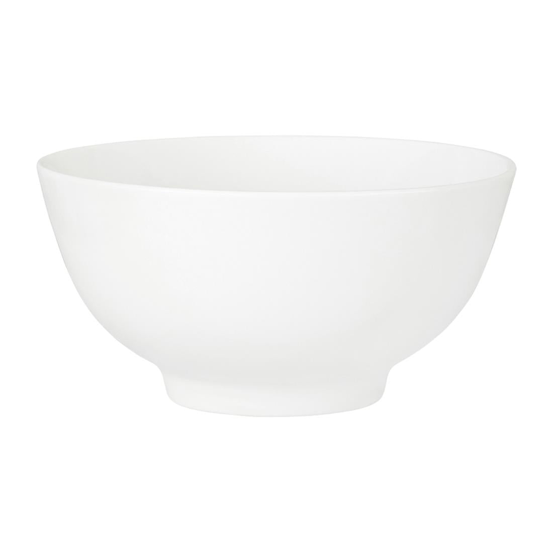 Tablekraft Core Rice Bowl White 110x55mm (6 Pack) (Dimensions: 110x55mm. Material: Porcelain. Pack Quantity: 6) • PAS-HU943
