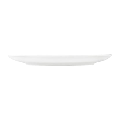 Tablekraft Core Round Plate Coupe Shape White 150mm (6 Pack) (Dimension: 150mm | Material: Porcelain | Pack Quantity: 6) • PAS-HU945