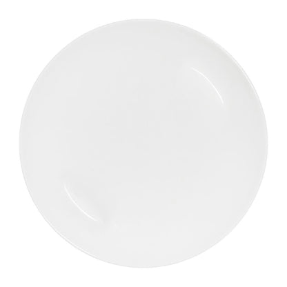 Tablekraft Core Round Plate Coupe Shape White 200mm (6 Pack) (Dimension: 200mm | Material: Porcelain | Pack Quantity: 6) • PAS-HU946