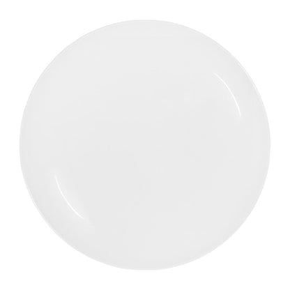 Tablekraft Core Round Plate Coupe Shape White 225mm (6 Pack) (Dimension: 225mm | Material: Porcelain | Pack Quantity: 6) • PAS-HU947