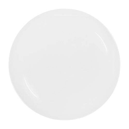Tablekraft Core Round Plate Coupe Shape White 225mm (6 Pack) (Dimension: 225mm | Material: Porcelain | Pack Quantity: 6) • PAS-HU947