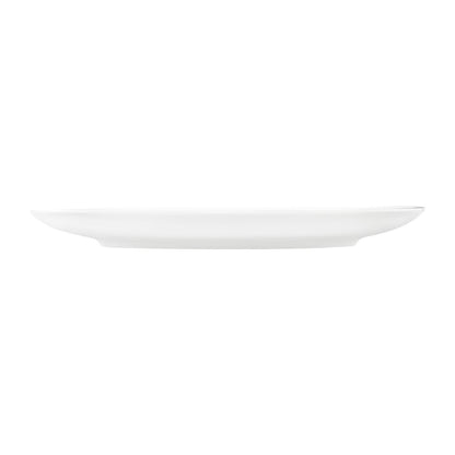 Tablekraft Core Round Plate Coupe Shape White 260mm (4 Pack) (Dimension: 260mm | Material: Porcelain | Pack Quantity: 4) • PAS-HU948