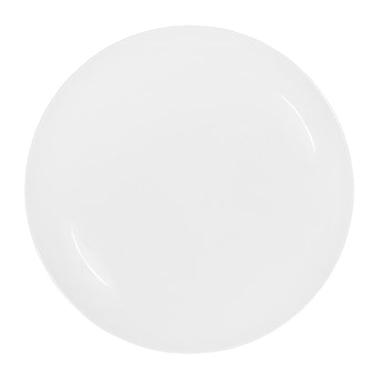 Tablekraft Core Round Plate Coupe Shape White 260mm (4 Pack) (Dimension: 260mm | Material: Porcelain | Pack Quantity: 4) • PAS-HU948