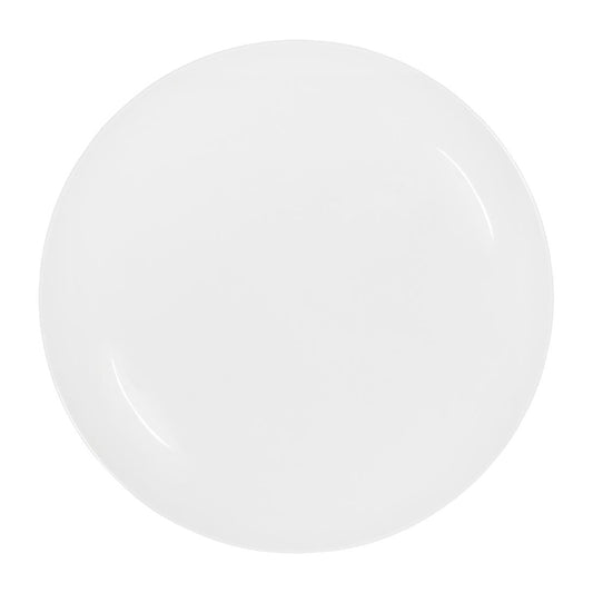 Tablekraft Core Round Plate Coupe Shape White 260mm (4 Pack) (Dimension: 260mm | Material: Porcelain | Pack Quantity: 4) • PAS-HU948