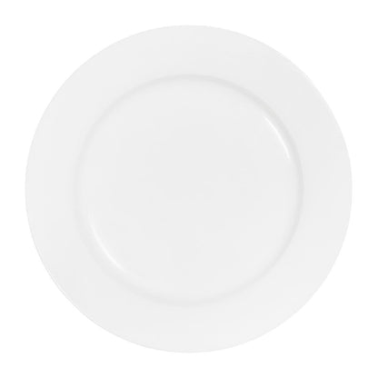 Tablekraft Core Round Plate Rim Shape White 200mm (6 Pack) (Dimension: 200mm | Material: Porcelain | Pack Quantity: 6) • PAS-HU951