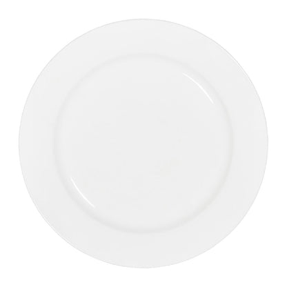 Tablekraft Core Round Plate Rim Shape White 225mm (4 Pack) (Dimension: 225mm | Material: Porcelain | Pack Quantity: 4) • PAS-HU952