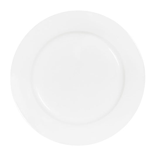 Tablekraft Core Round Plate Rim Shape White 280mm (3 Pack) (Dimension: 280mm | Material: Porcelain | Pack Quantity: 3) • PAS-HU954
