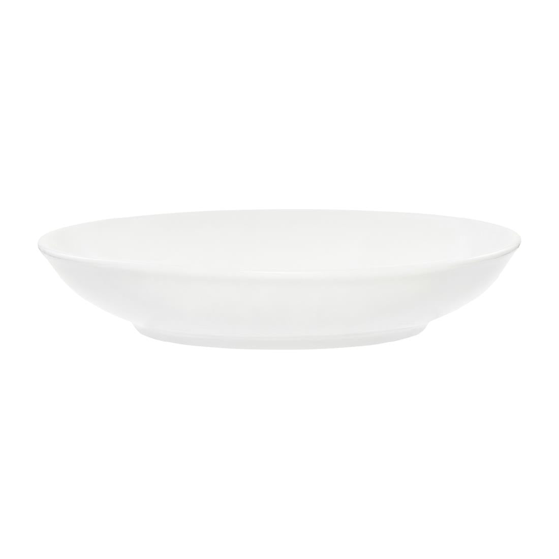 Tablekraft Core Sauce Dish Flared Coupe White 115x25mm (6 Pack) (Dimensions: 115x25mm | Material: Porcelain | Pack Quantity: 6) • PAS-HU955