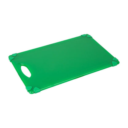 Hygiplas Commercial Grip Chopping Board Green - 458x306mm (HDPE | 458(L)x306(W) | Thickness: 12mm | Green: salad and fruit) • PAS-HW004