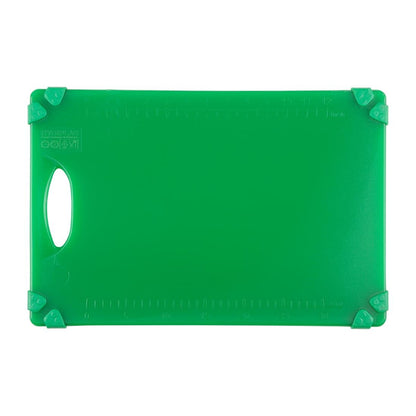 Hygiplas Commercial Grip Chopping Board Green - 458x306mm (HDPE | 458(L)x306(W) | Thickness: 12mm | Green: salad and fruit) • PAS-HW004