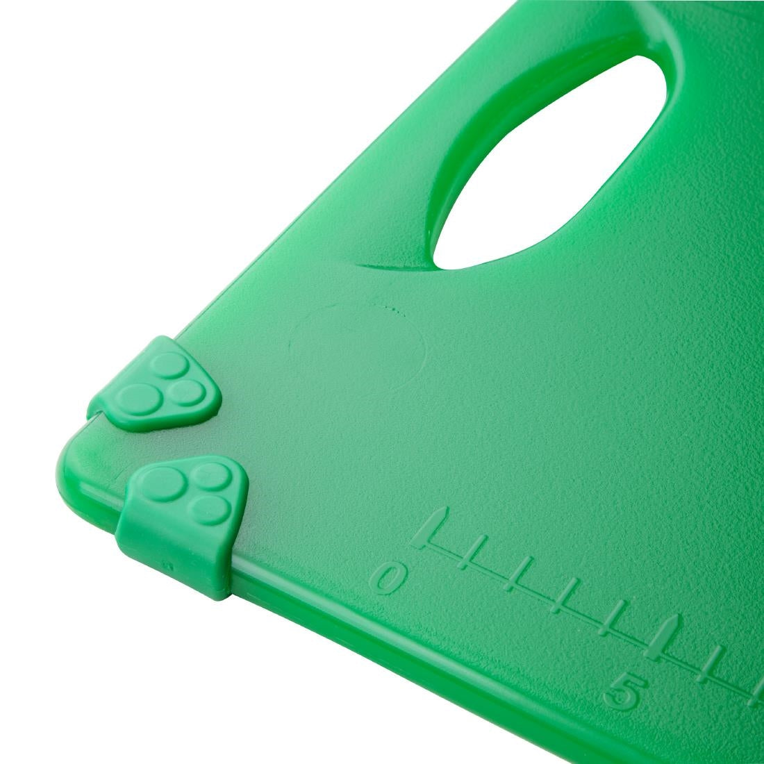 Hygiplas Commercial Grip Chopping Board Green - 458x306mm (HDPE | 458(L)x306(W) | Thickness: 12mm | Green: salad and fruit) • PAS-HW004