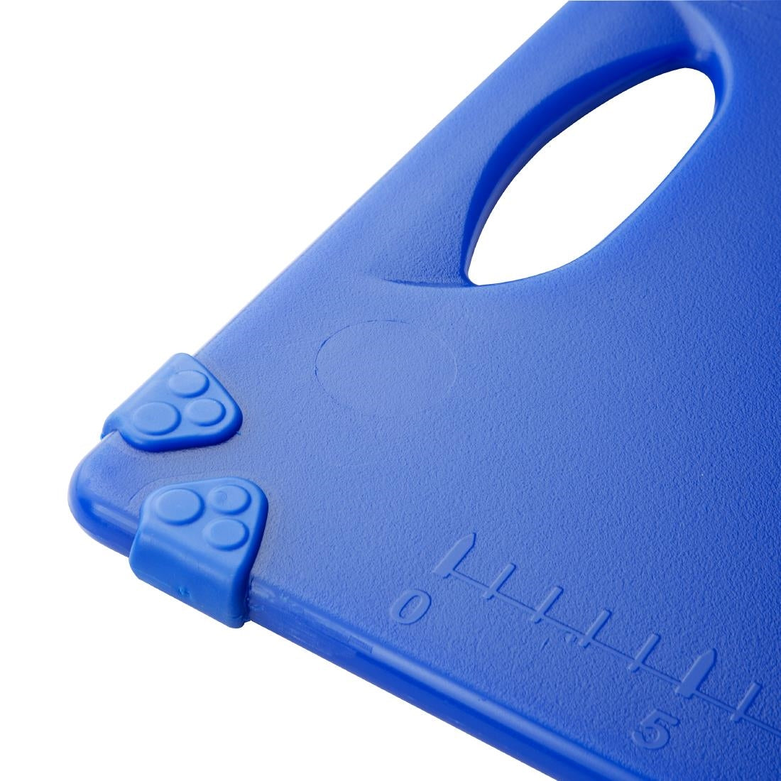 Hygiplas Commercial Grip Chopping Board Blue - 458x306mm (HDPE | 458(L)x306(W) | Thickness: 12mm | Blue: fish) • PAS-HW006