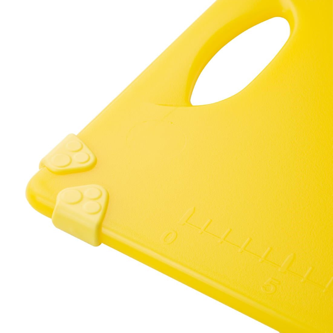 Hygiplas Commercial Grip Chopping Board Yellow - 458x306mm (HDPE | 458(L)x306(W) | Thickness: 12mm | Yellow: cooked meats) • PAS-HW007