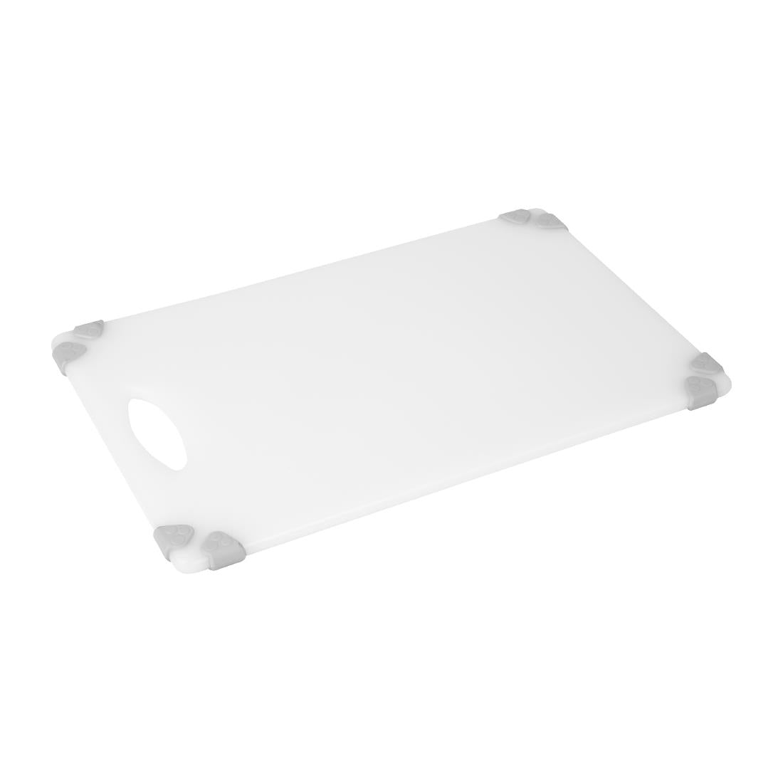 Hygiplas Commercial Grip Chopping Board White - 458x306mm (HDPE | 458(L)x306(W) | Thickness: 12mm | White: dairy & bakery) • PAS-HW008