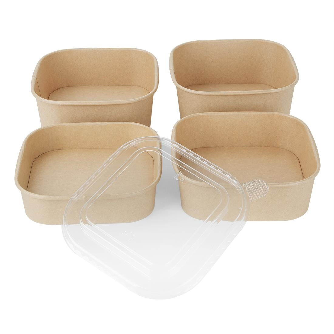 Fiesta Recyclable Square Container Bases 750ml (300 Pack) (Capacity: 750ml | Pack Quantity: 300) • PAS-HW015