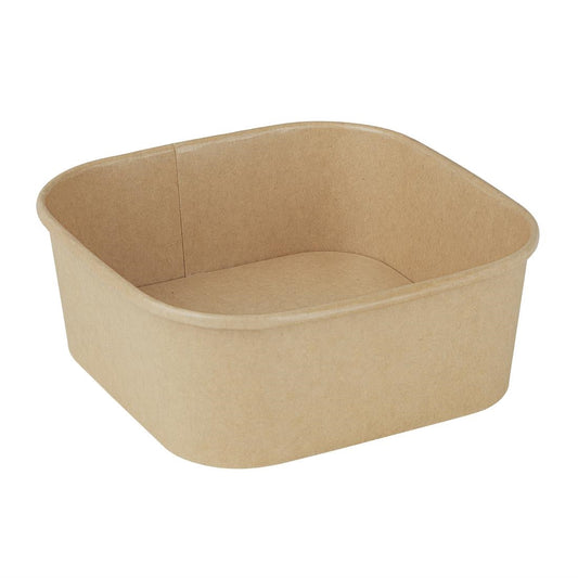 Fiesta Recyclable Square Container Bases 1200ml (300 Pack) (Capacity: 1200ml | Pack Quantity: 300) • PAS-HW017