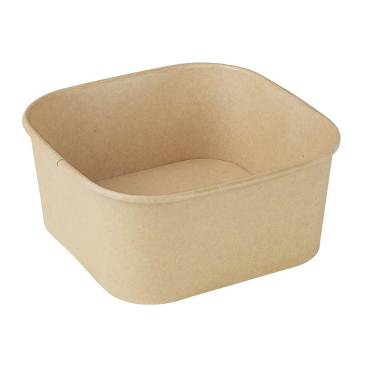 Fiesta Recyclable Square Container Bases 1400ml (300 Pack) (Capacity: 1400ml | Pack Quantity: 300) • PAS-HW018