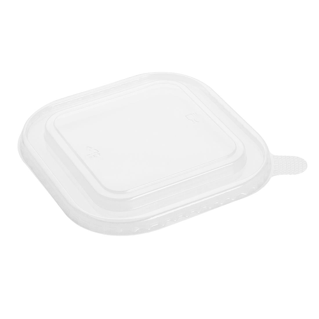 Fiesta Recyclable PET lid for Square Container Bases (300 Pack) (Pack Quantity: 300) • PAS-HW019