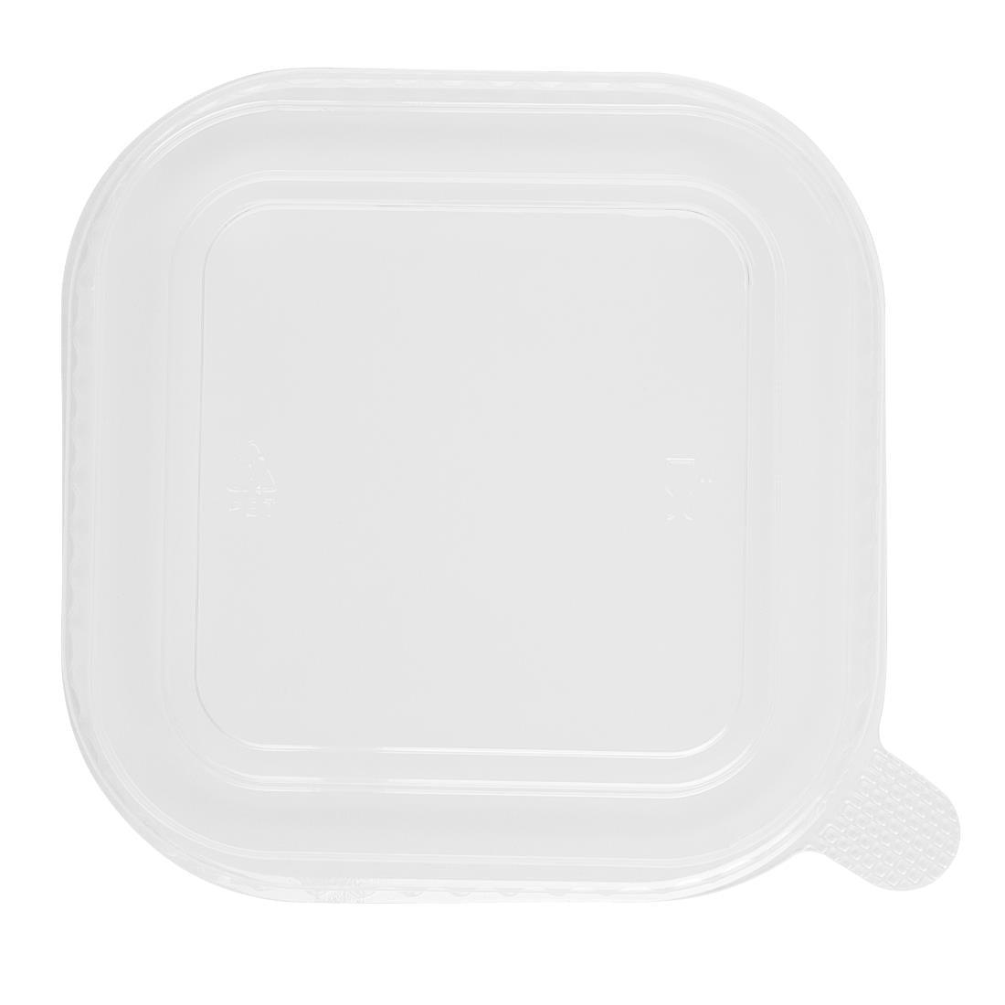Fiesta Recyclable PET lid for Square Container Bases (300 Pack) (Pack Quantity: 300) • PAS-HW019