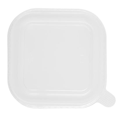 Fiesta Recyclable PET lid for Square Container Bases (300 Pack) (Pack Quantity: 300) • PAS-HW019