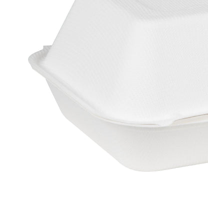 Fiesta Compostable Bagasse Food Containers 245x150mm (200 Pack) (245(H)x400(W)x335(D)mm) • PAS-HW020