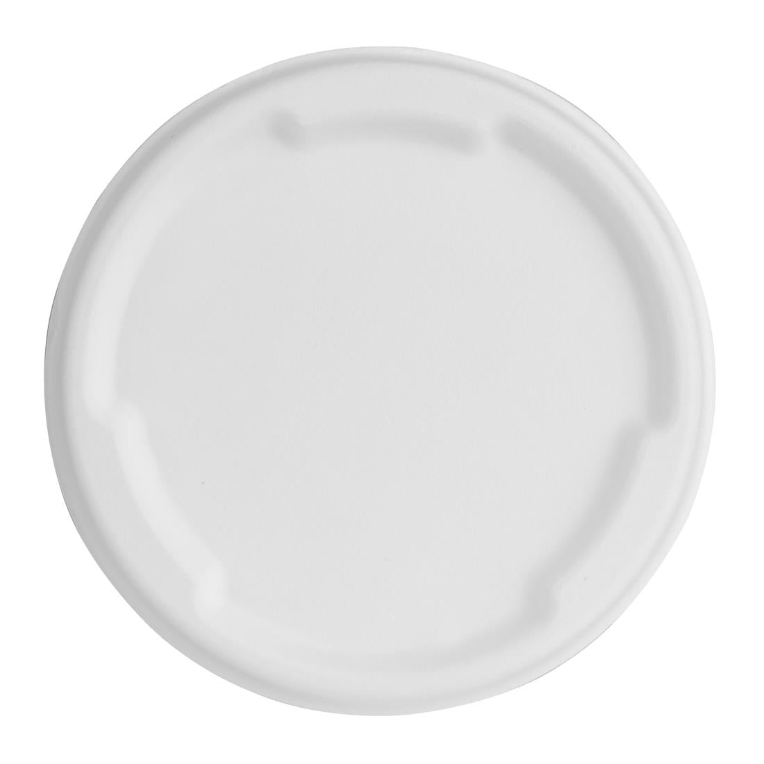 Fiesta Compostable Bagasse Lids for 400/500ml Bowl Bases (50 Pack) (142(Ø)mm. Pack quantity: 50) • PAS-HW025