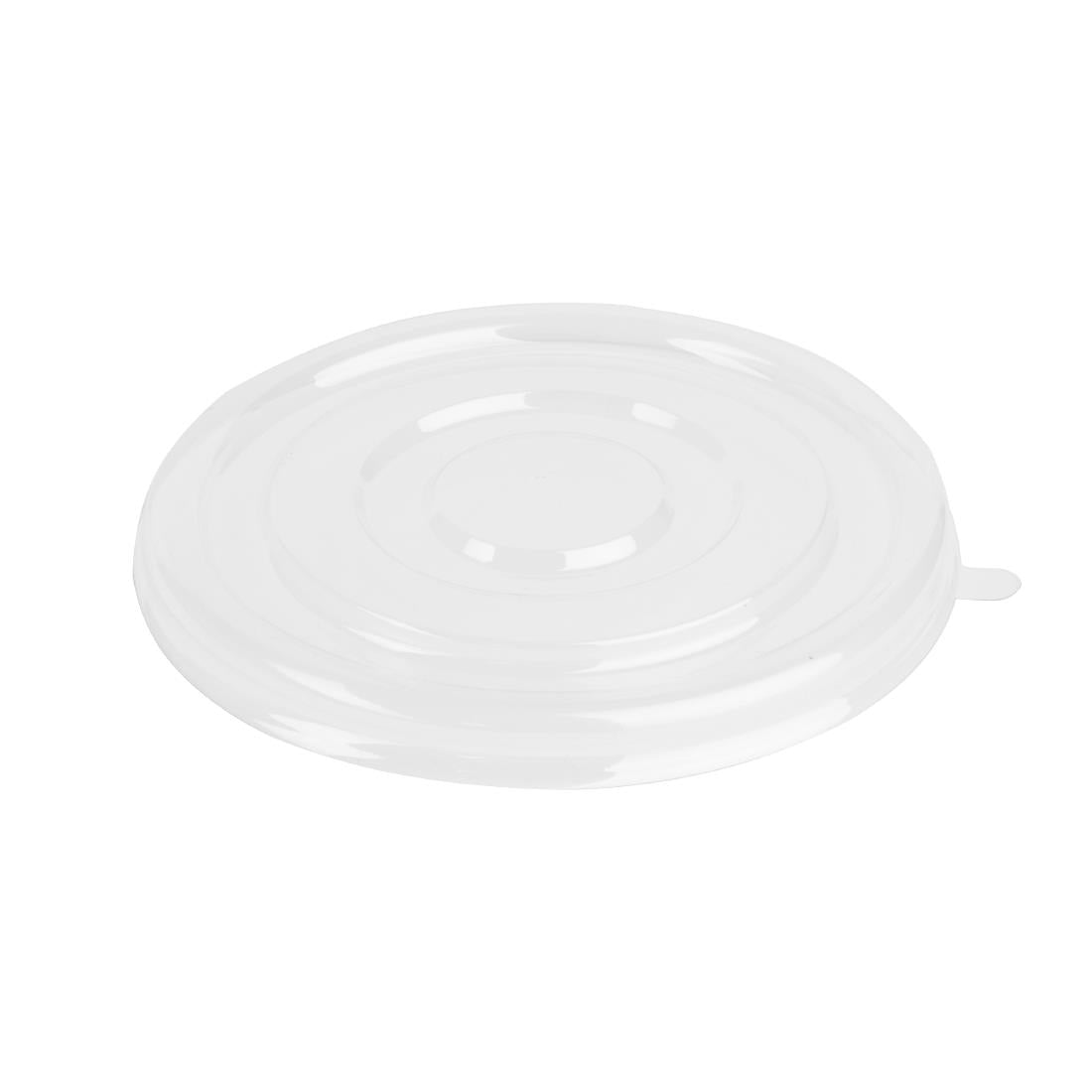 Fiesta Recyclable PET Lids for 400/500ml Bowl Bases (50 Pack) (Fits Fiesta 400ml & 500ml bagasse bowl bases. Pack quantity: 50) • PAS-HW026