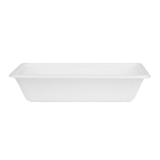 "Fiesta Compostable Bagasse Food Container Bases 500ml (100 Pack)" (Capacity: 500ml | Pack quantity: 100) • PAS-HW033