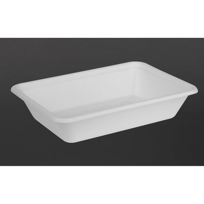 Fiesta Compostable Bagasse Food Container Bases 500ml (100 Pack) (Capacity: 500ml | Pack quantity: 100) • PAS-HW033