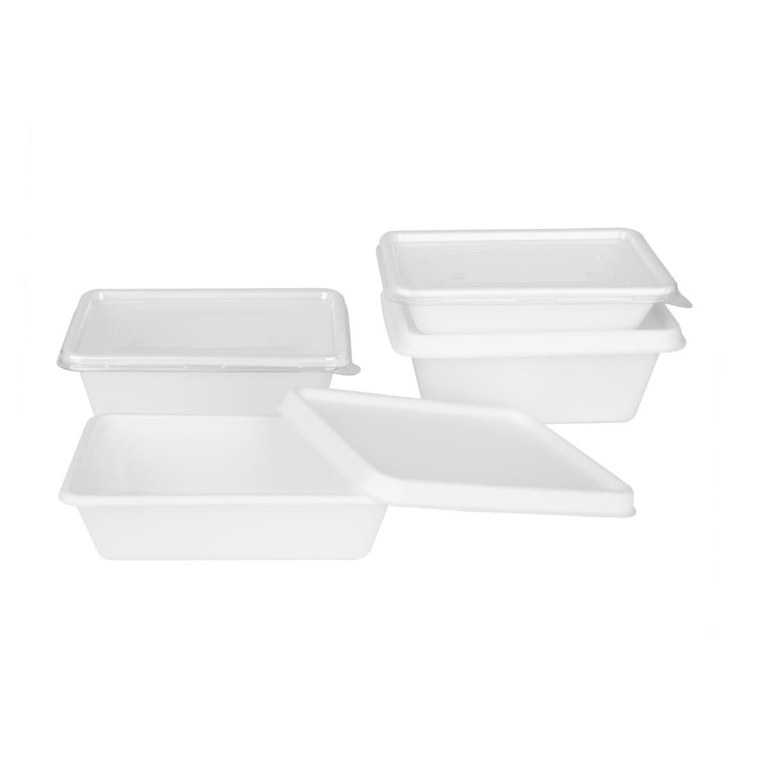 Fiesta Compostable Bagasse Food Container Bases 500ml (100 Pack) (Capacity: 500ml | Pack quantity: 100) • PAS-HW033
