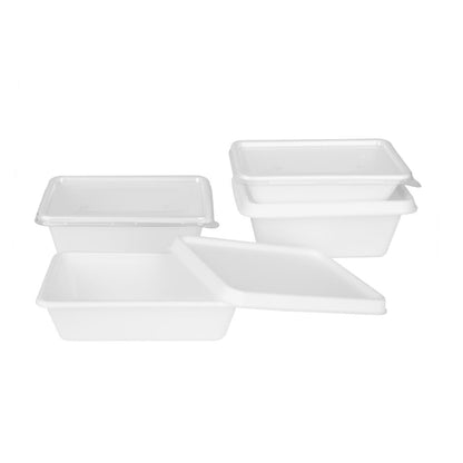 Fiesta Compostable Bagasse Food Container Bases 500ml (100 Pack) (Capacity: 500ml | Pack quantity: 100) • PAS-HW033