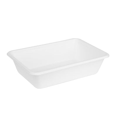 Fiesta Compostable Bagasse Food Container Bases 650ml (100 Pack) (650ml | Pack quantity: 100) • PAS-HW034