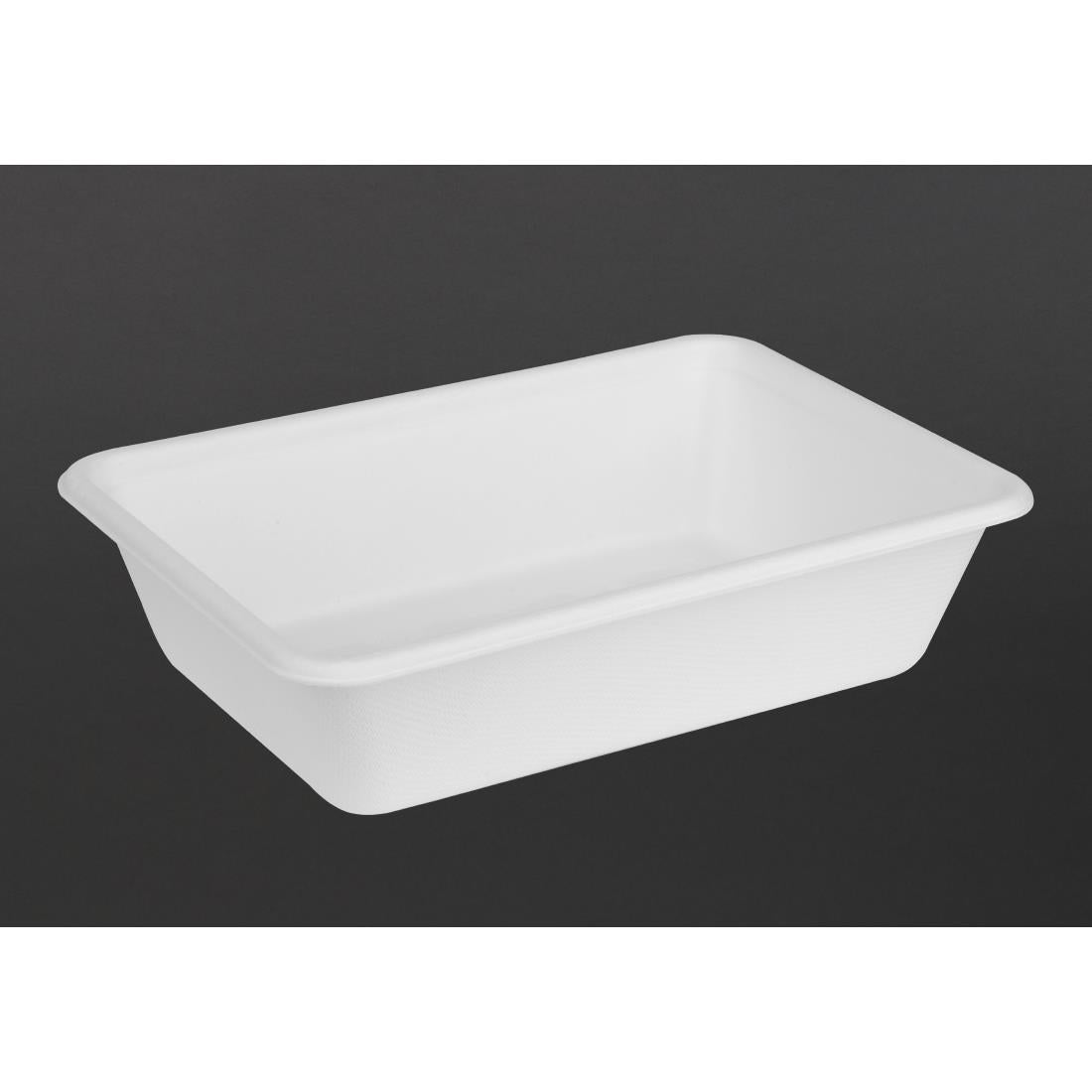 Fiesta Compostable Bagasse Food Container Bases 650ml (100 Pack) (650ml | Pack quantity: 100) • PAS-HW034