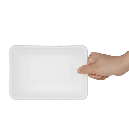 Fiesta Compostable Bagasse Food Container Bases 650ml (100 Pack) (650ml | Pack quantity: 100) • PAS-HW034
